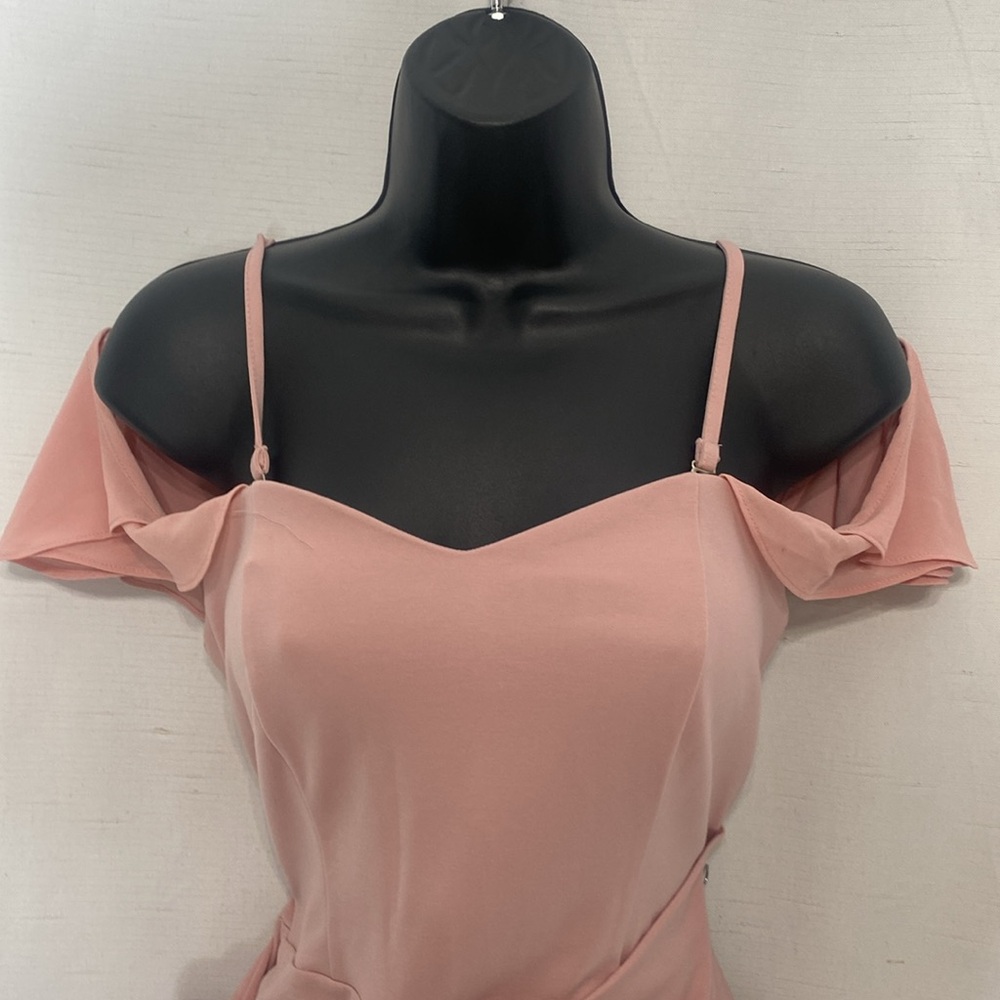 Jasambac Wrap Hem Spaghetti Straps Midi Dress Size S - Picture 6 of 10
